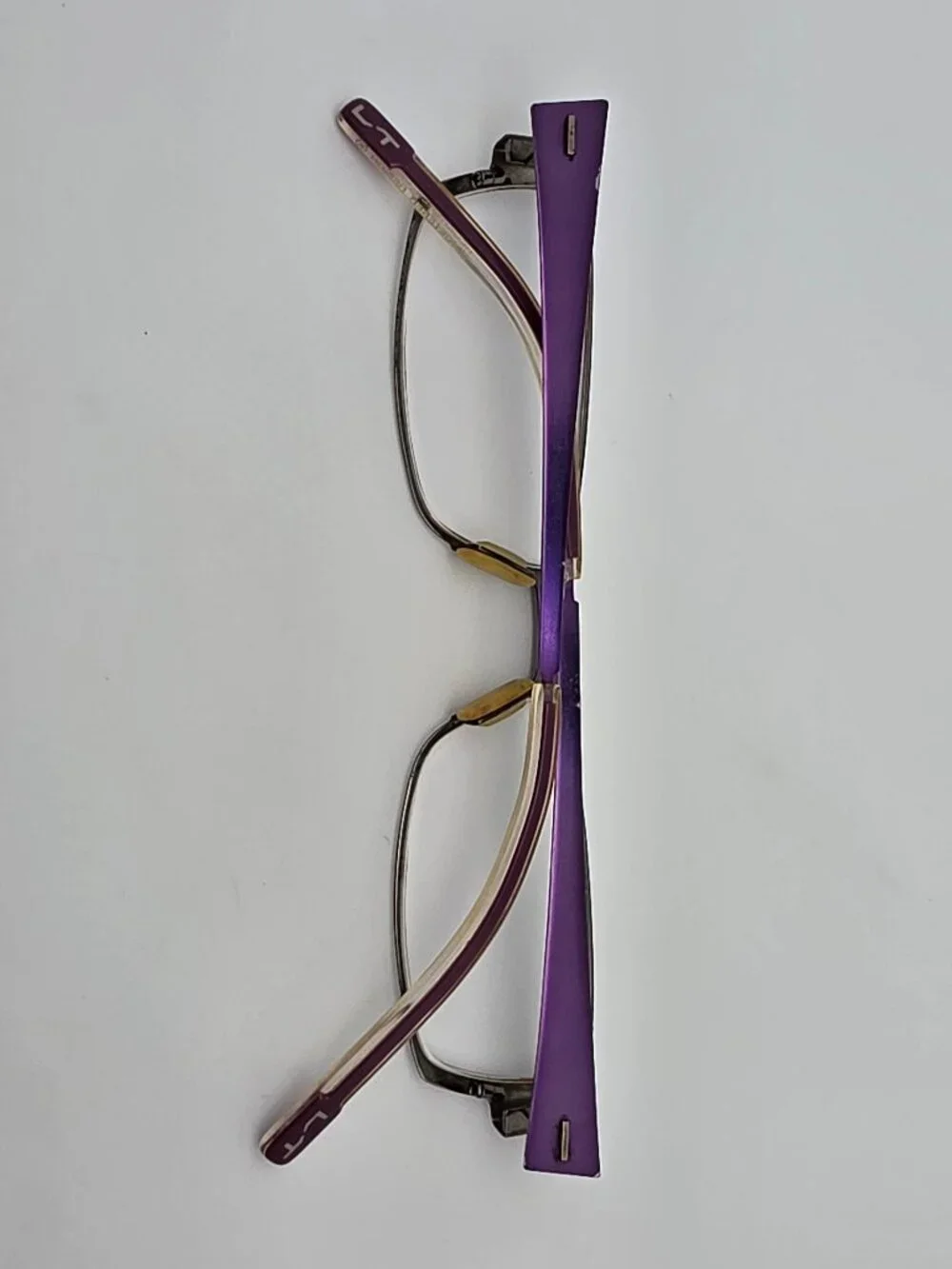 Morel Lightec 6589L PC 001 Purple Eyeglasses Frame w/ Flexhinge and Case France